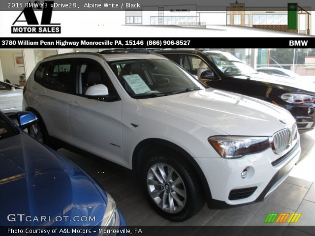 2015 BMW X3 xDrive28i in Alpine White