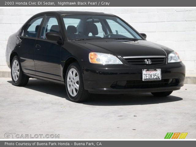 2003 Honda Civic EX Sedan in Nighthawk Black Pearl