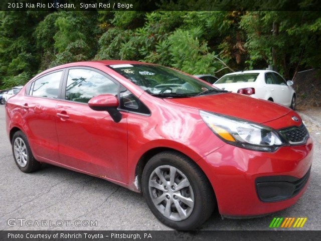 2013 Kia Rio LX Sedan in Signal Red