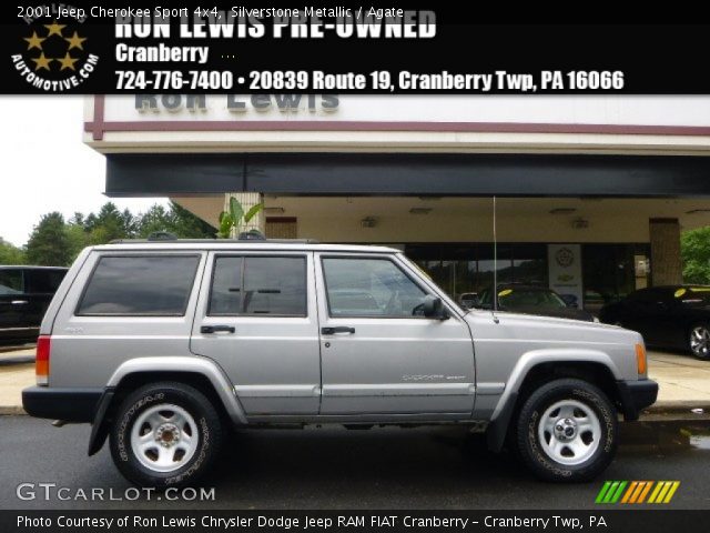 2001 Jeep Cherokee Sport 4x4 in Silverstone Metallic