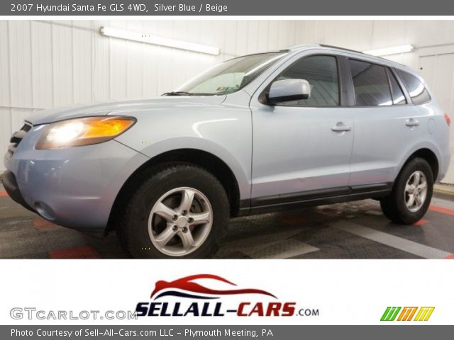 2007 Hyundai Santa Fe GLS 4WD in Silver Blue