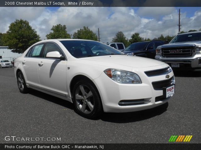 2008 Chevrolet Malibu LT Sedan in White