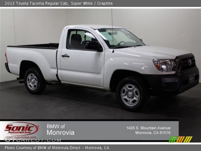 2013 Toyota Tacoma Regular Cab in Super White