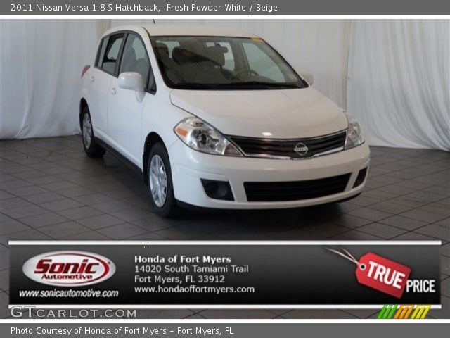 2011 Nissan Versa 1.8 S Hatchback in Fresh Powder White