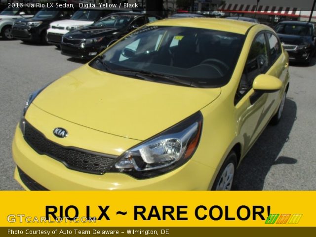 2016 Kia Rio LX Sedan in Digital Yellow