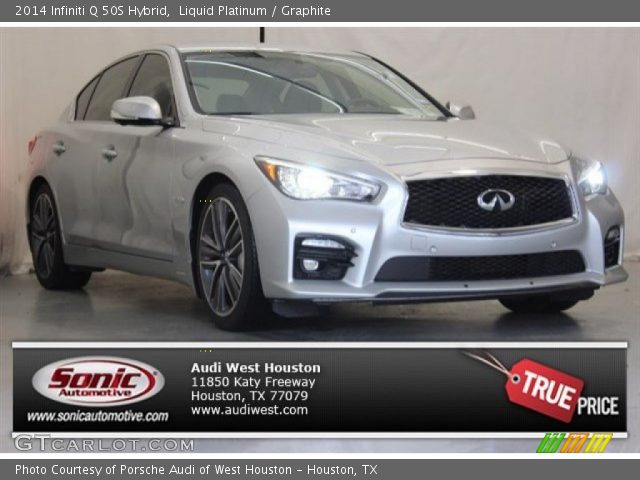2014 Infiniti Q 50S Hybrid in Liquid Platinum