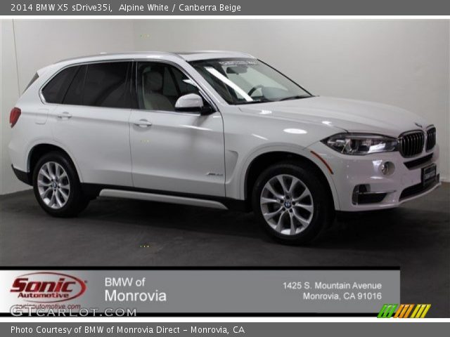 2014 BMW X5 sDrive35i in Alpine White