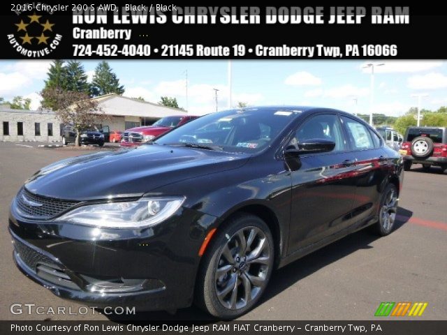 2016 Chrysler 200 S AWD in Black