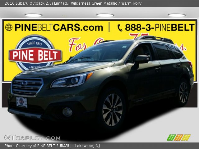 2016 Subaru Outback 2.5i Limited in Wilderness Green Metallic