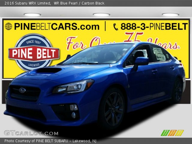 2016 Subaru WRX Limited in WR Blue Pearl