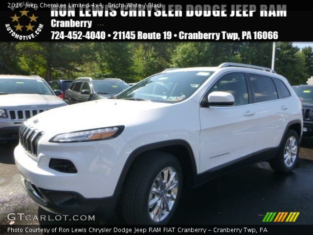 2016 Jeep Cherokee Limited 4x4 in Bright White