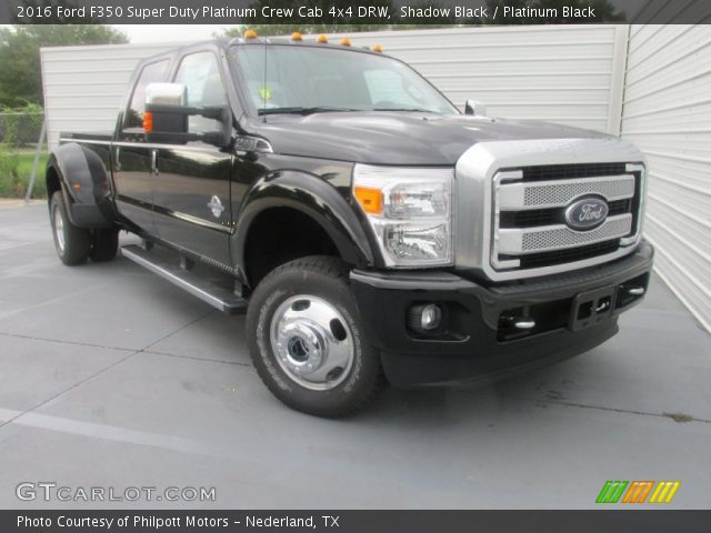2016 Ford F350 Super Duty Platinum Crew Cab 4x4 DRW in Shadow Black