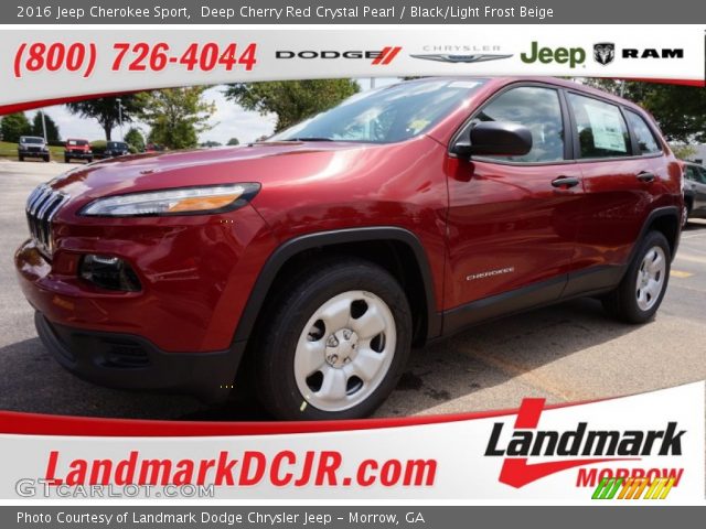 2016 Jeep Cherokee Sport in Deep Cherry Red Crystal Pearl