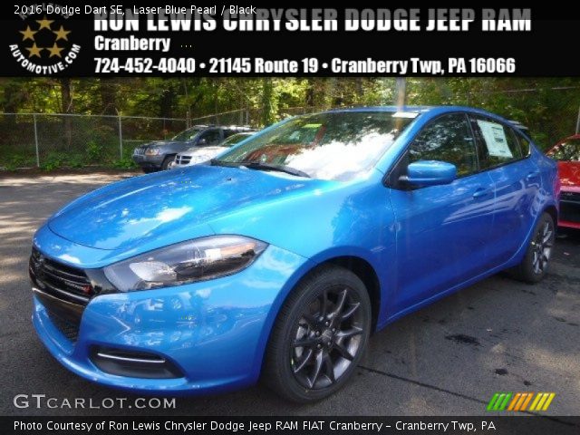 2016 Dodge Dart SE in Laser Blue Pearl