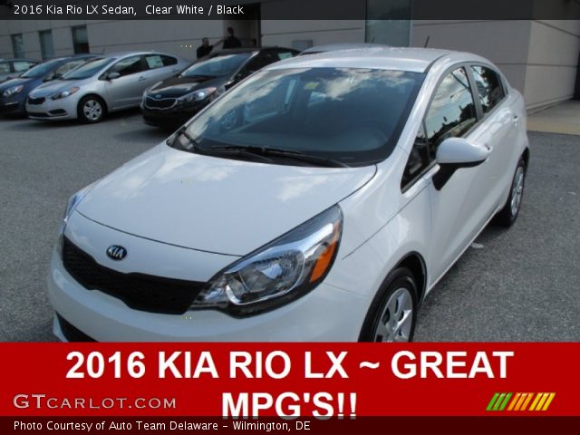 2016 Kia Rio LX Sedan in Clear White