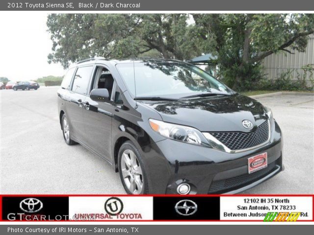 2012 Toyota Sienna SE in Black