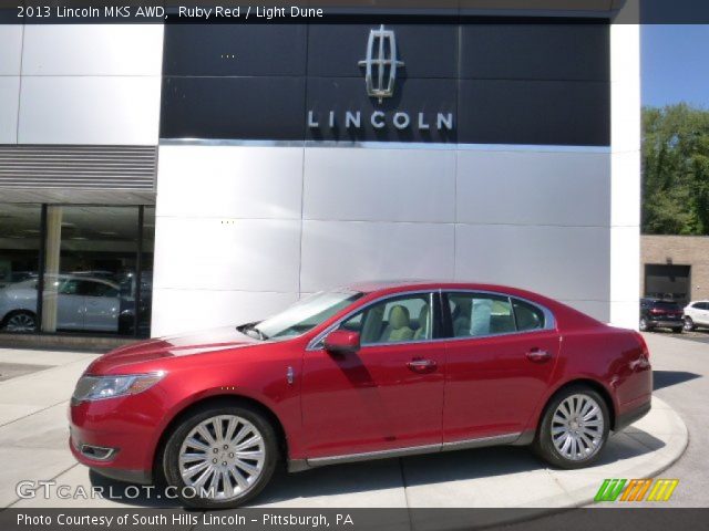 2013 Lincoln MKS AWD in Ruby Red