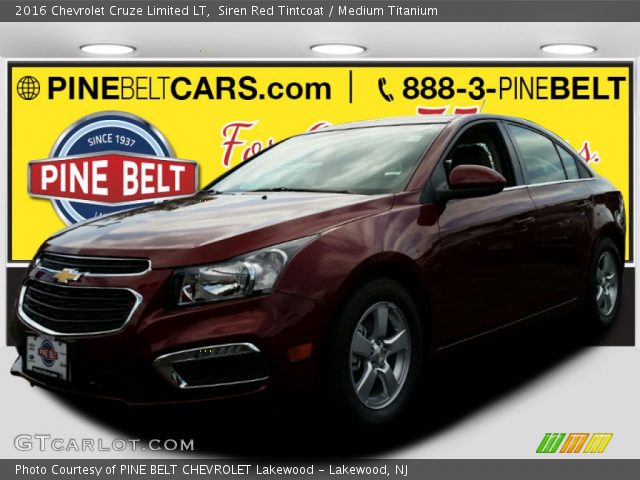 2016 Chevrolet Cruze Limited LT in Siren Red Tintcoat