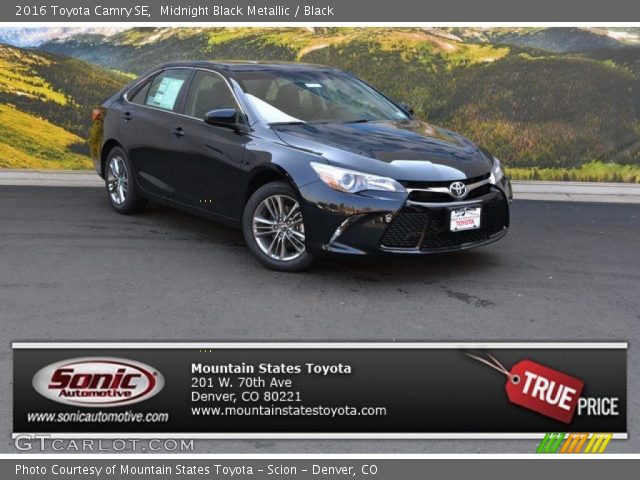2016 Toyota Camry SE in Midnight Black Metallic