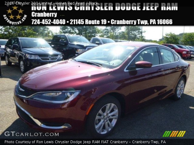 2016 Chrysler 200 Limited in Velvet Red Pearl