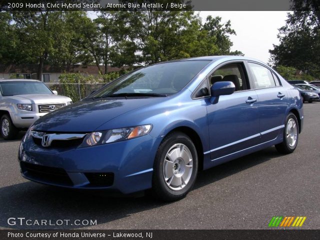 2009 Honda Civic Hybrid Sedan in Atomic Blue Metallic