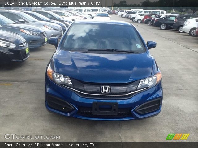 2014 Honda Civic LX Coupe in Dyno Blue Pearl