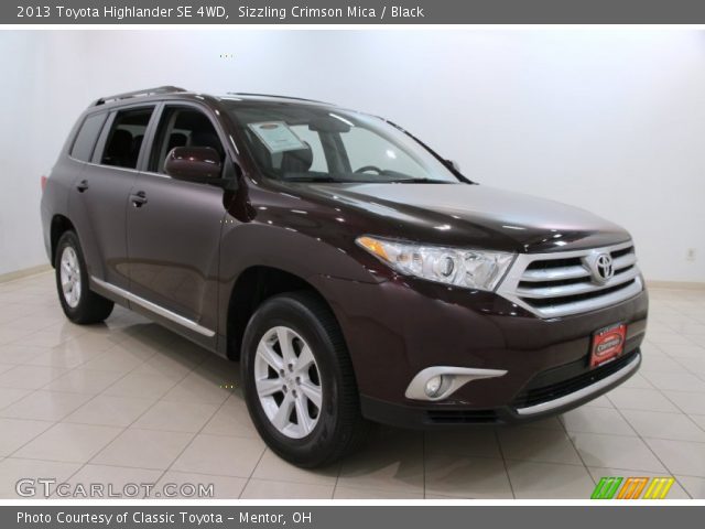 2013 Toyota Highlander SE 4WD in Sizzling Crimson Mica