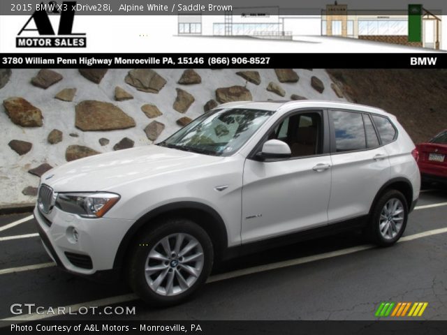 2015 BMW X3 xDrive28i in Alpine White