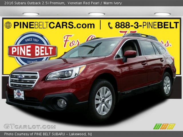 2016 Subaru Outback 2.5i Premium in Venetian Red Pearl
