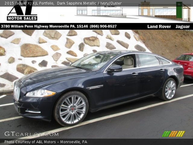 2015 Jaguar XJ XJL Portfolio in Dark Sapphire Metallic