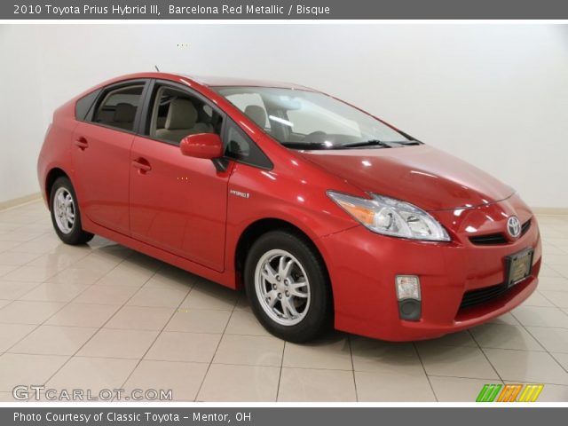 2010 Toyota Prius Hybrid III in Barcelona Red Metallic