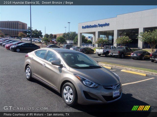 2016 Hyundai Elantra SE in Desert Bronze