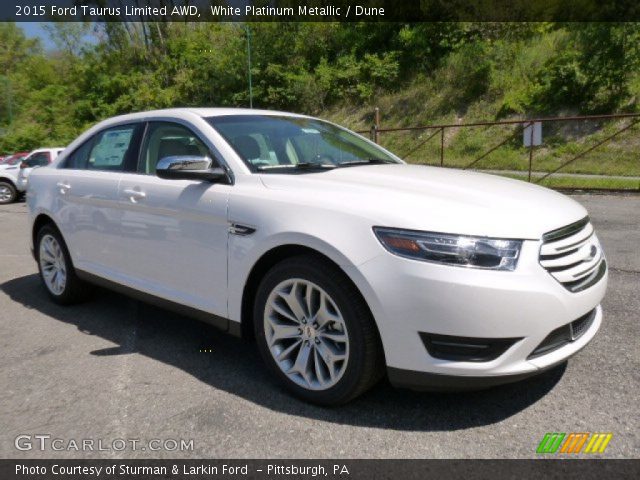 2015 Ford Taurus Limited AWD in White Platinum Metallic