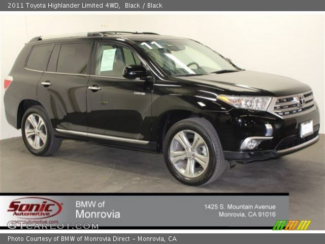 2011 Toyota Highlander Limited 4WD in Black
