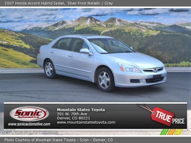 2007 Honda Accord Hybrid Sedan in Silver Frost Metallic