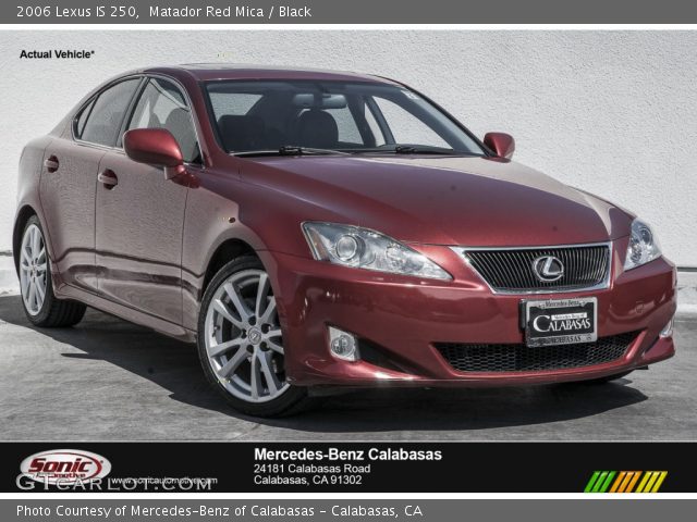 2006 Lexus IS 250 in Matador Red Mica