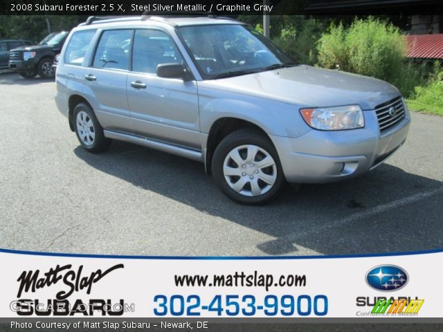 2008 Subaru Forester 2.5 X in Steel Silver Metallic