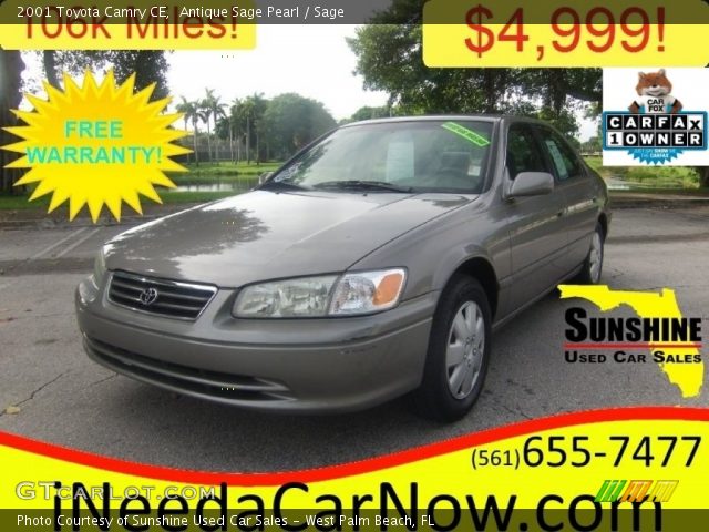 2001 Toyota Camry CE in Antique Sage Pearl