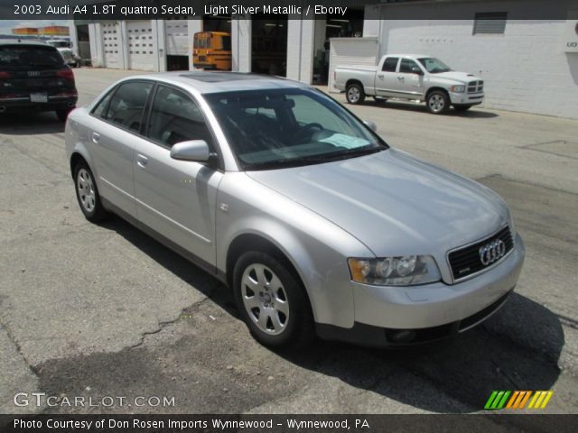 2003 Audi A4 1.8T quattro Sedan in Light Silver Metallic