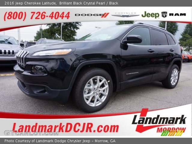 2016 Jeep Cherokee Latitude in Brilliant Black Crystal Pearl
