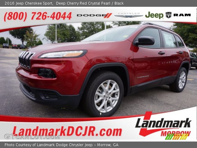 2016 Jeep Cherokee Sport in Deep Cherry Red Crystal Pearl