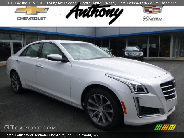 2016 Cadillac CTS 2.0T Luxury AWD Sedan in Crystal White Tricoat