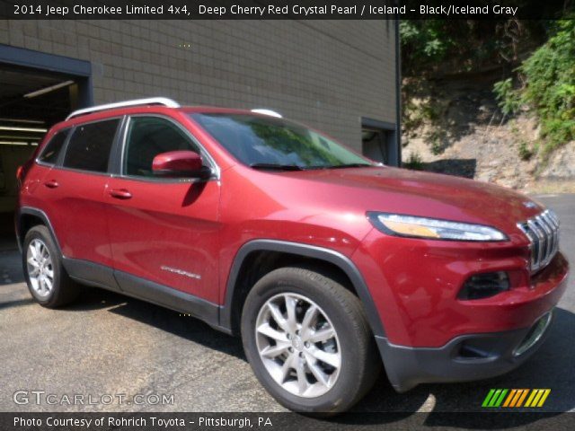 2014 Jeep Cherokee Limited 4x4 in Deep Cherry Red Crystal Pearl