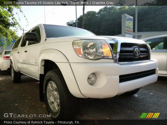 2006 Toyota Tacoma V6 Double Cab 4x4 in Super White