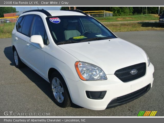 2008 Kia Rondo LX V6 in Clear White