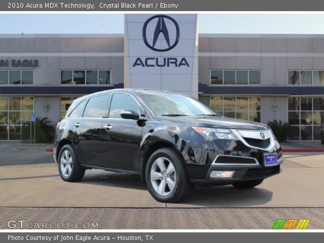 2010 Acura MDX Technology in Crystal Black Pearl