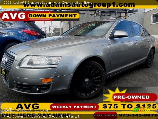 2006 Audi A6 3.2 quattro Sedan in Atlas Grey Metallic