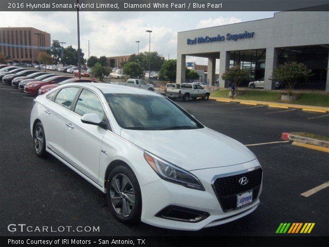 2016 Hyundai Sonata Hybrid Limited in Diamond White Pearl