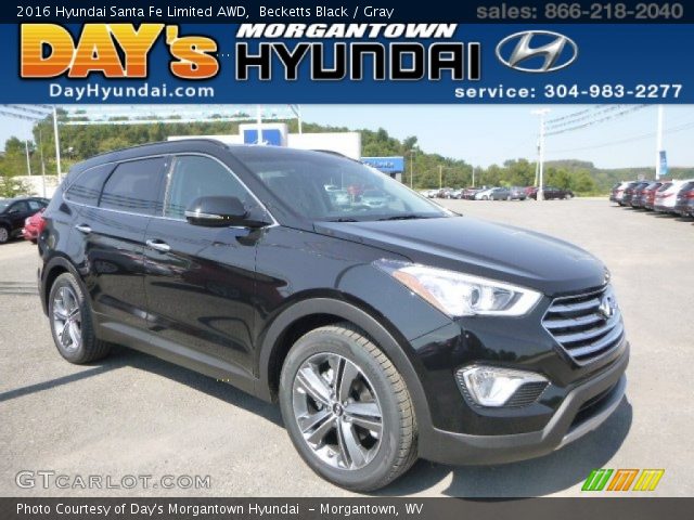 2016 Hyundai Santa Fe Limited AWD in Becketts Black