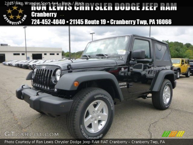 2015 Jeep Wrangler Sport 4x4 in Black